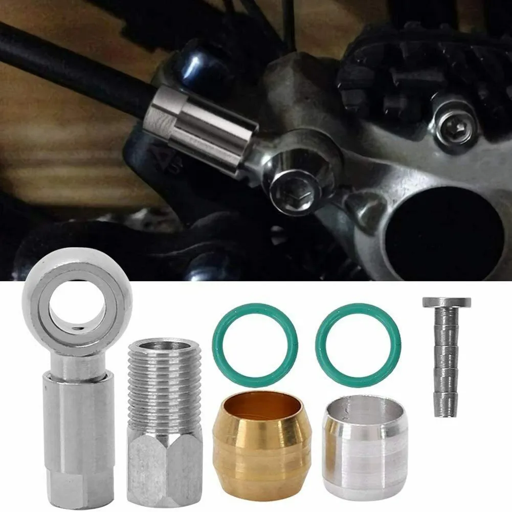 Cable End BANJO Set Connect Insert FOR-Shimano Hydraulic Disc Brake Hose BH90 Olives Oil Needle With Screw Cycling Accessories