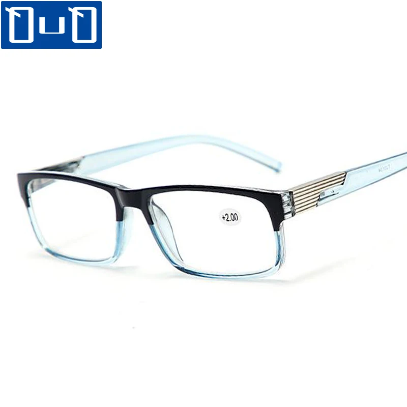 Fashion Women Men Reading Glasses Square Frame Hyperopia Eyeglasses HD Anti Radiation Eyewear+1.0-4.0