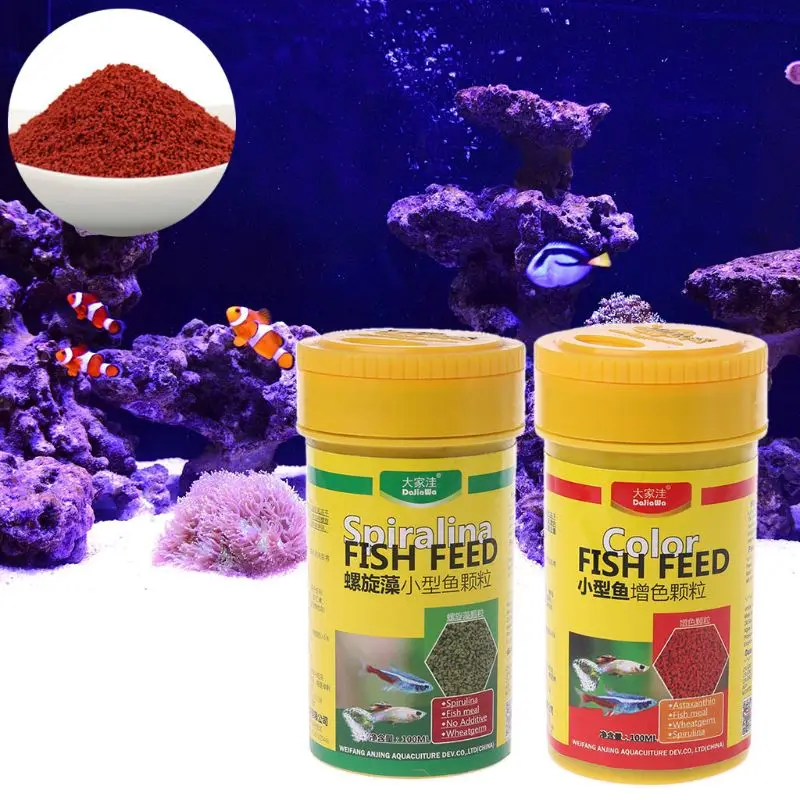 Spirulina Food Tropical Fish Nutrition For Aquarium Fish Tank Color Enhanced Food