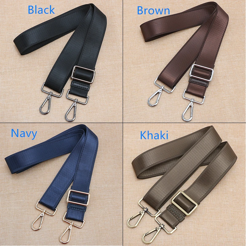 Width 38mm Nylon Bag Belt Crossbody Briefcase Replacement Parts Big Load Long Shoulder Stap Metal Hook And Clasp Bag Chain