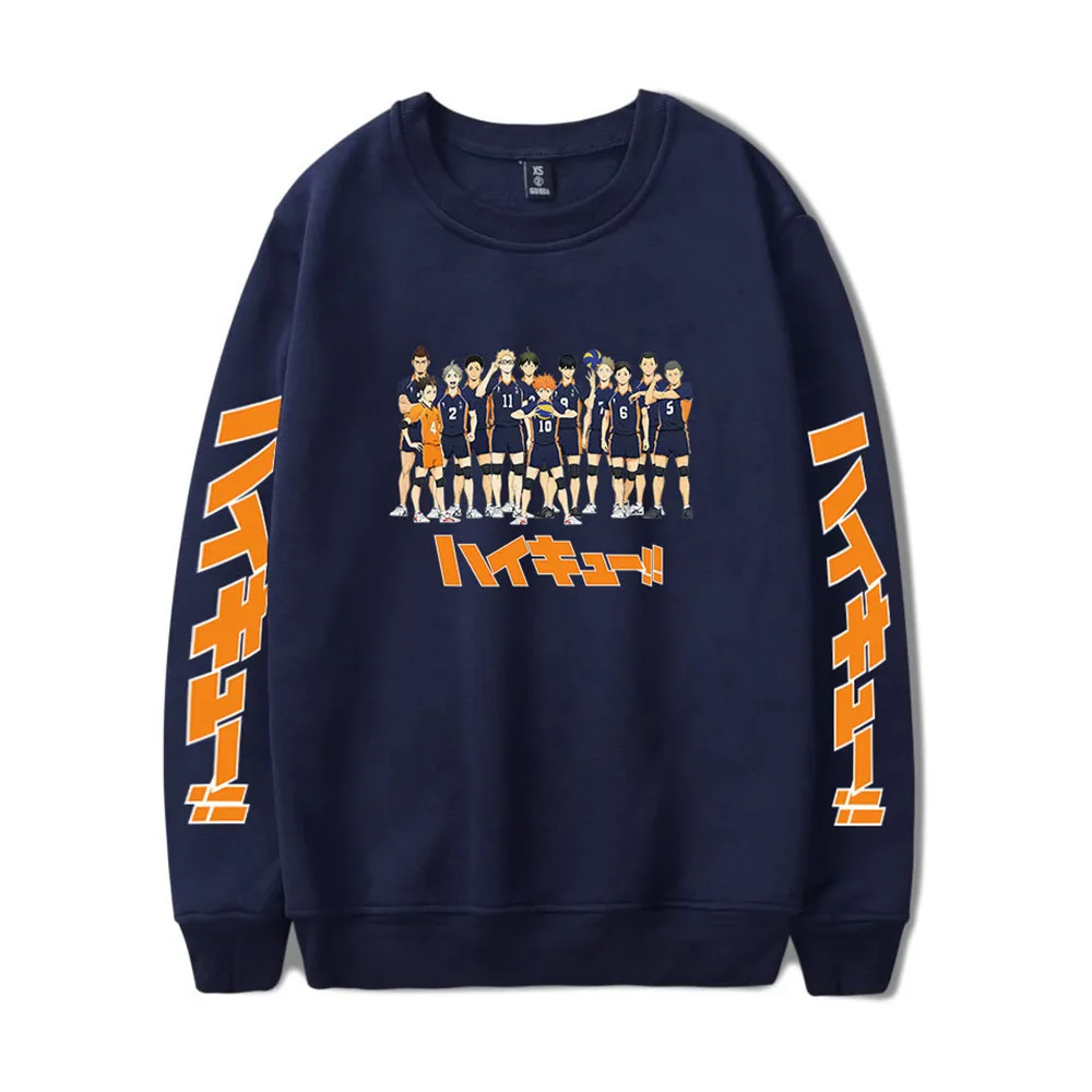 Haikyuu Hoodies Unisex Karasuno High School Volleyball Club Anime Hoodie Male Streetwear Fashion Sweatshirt Jacket Pullover