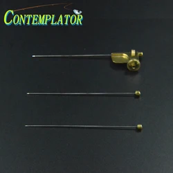 CONTEMPLATOR 1set Tube Fly Attachment With 3 Sizes Needles&Brass Accessory Fly Tying Tools Tube Flies Fits Into The Jaws Of Vise