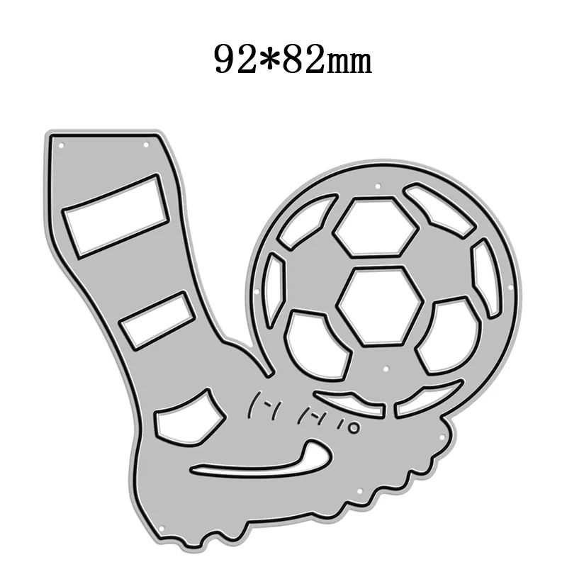 2021 New Sports Shoes Football Play Metal Cutting Dies for Scrapbooking Paper Craft and Card Making Embossing Decor No Stamps