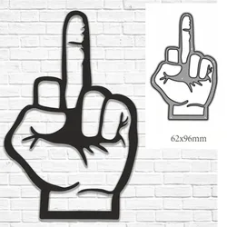Metal cutting dies cut die mold Middle finger decoration Scrapbook paper craft knife mould blade punch stencils