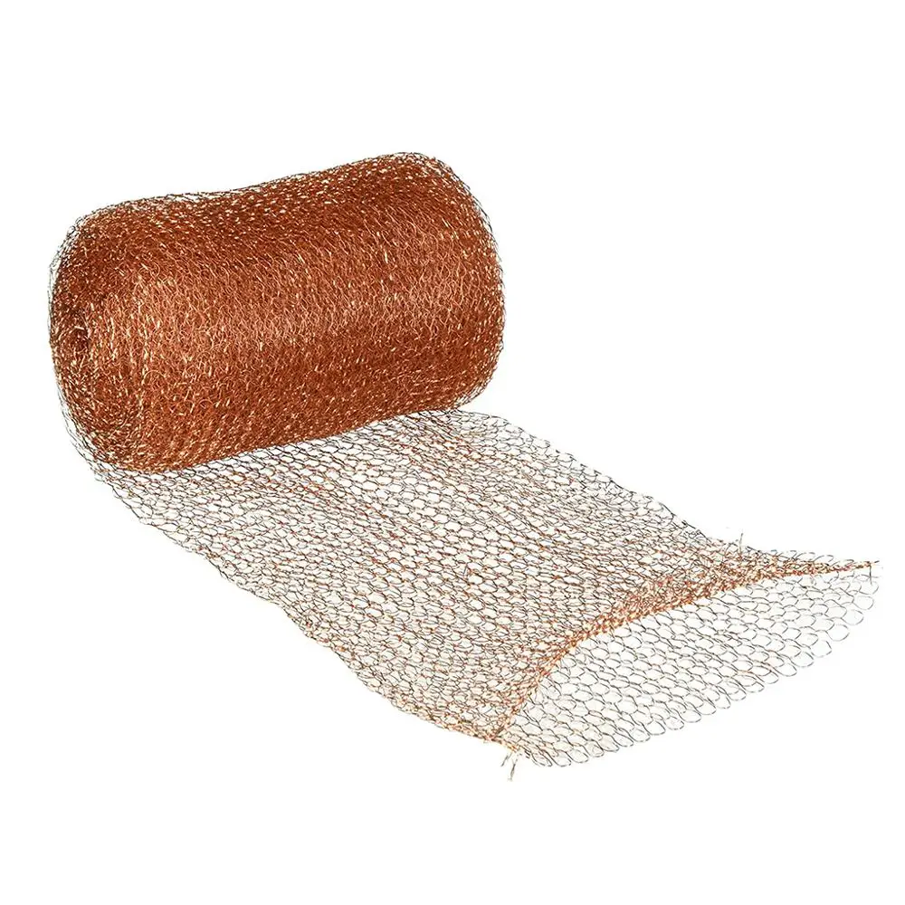 12.7cm*3m Woven Copper Mesh Wire Filter Screen for Brewing Distillation Snake Snail Rat Mouse Pest Control