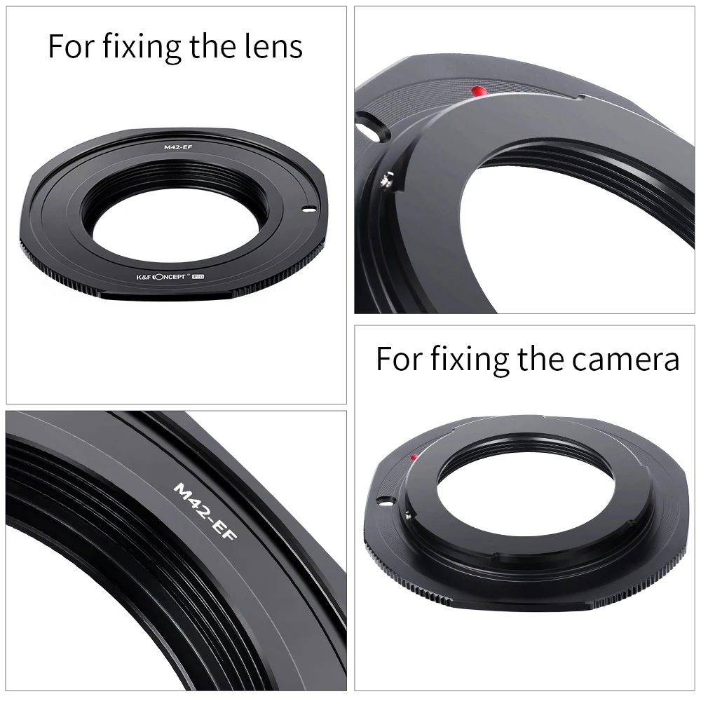 K&F CONCEPT M42-EF M42 Lens to EF EOS Camera mount Pro Adapter Ring For M42 Screw Mount Lens to Canon EOS EF Mount Camera