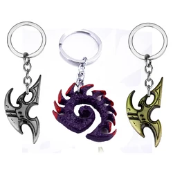 star craft II Terran Symbol Zerg Symbol & Wings Of Liberty Keychain Accessories  Ring Terran Keyring Key Holder Souvenir