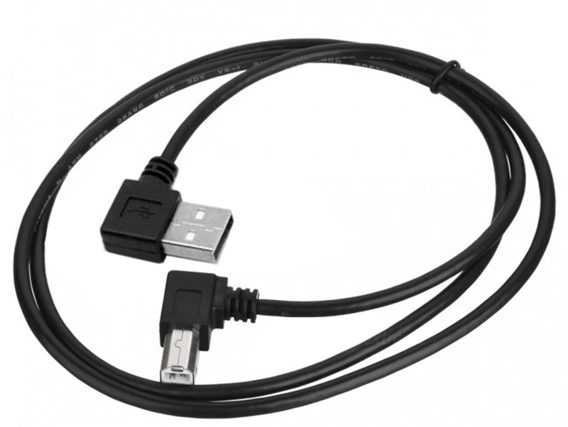 Right Left Angle USB 2.0 A Male to USB B Male Type B BM Right Angle Printer scanner 90 degree cable 30cm 1m 1.5m BM Angled Cable