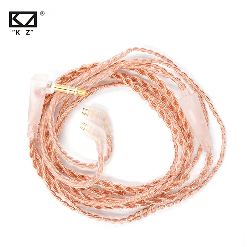 KZ Earphone Original cable high-purity Oxygen-free Copper Upgrade Cable KZ Headset Cable For KZ ZAX ZSX ZS6  ZST ZSR ZS10 PRO