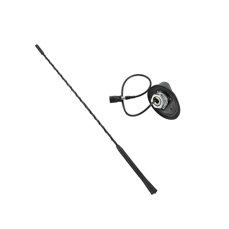 1 Set Universale 16 pollici Auto Anti Rumore Whip Tetto Mast AM/FM Antenna Antenna + Base Per BMW VW Jetta Bora Golf Polo MK4 Passat Audi