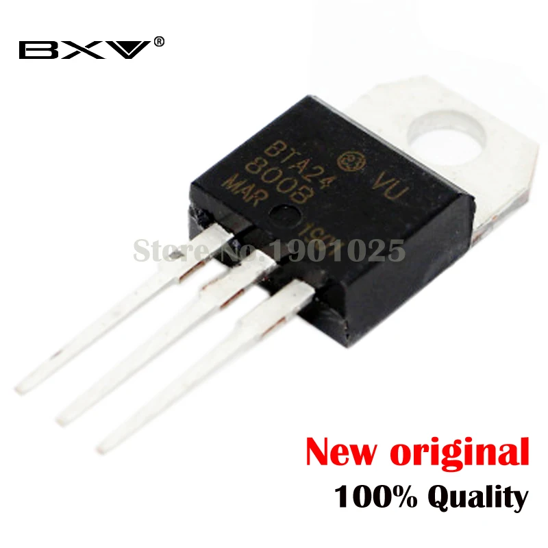 10PCS BTA24-800B BTA24 BTA24-800 Triacs 25 AMP 800 VOLT TO-220 new original IC