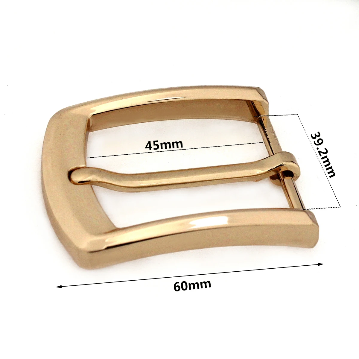 1pcs Metal Plating Belt Buckles 40mm Golden Single Pin End Bar Buckles Fit for 37mm-39mm Belt Leather Craft Jeans Parts