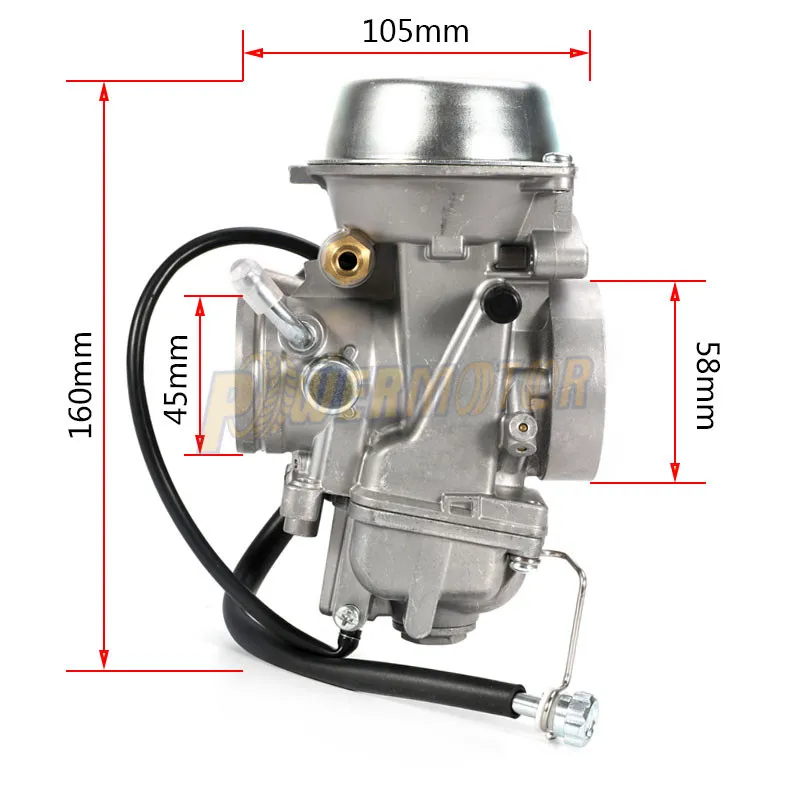 Motorcycle Carburetor PD40J 40mm 4 Stroke Carb Parts for POLARIS SCRAMBLER 4X4 Universal 400cc to 600cc Racing Motor Accessories