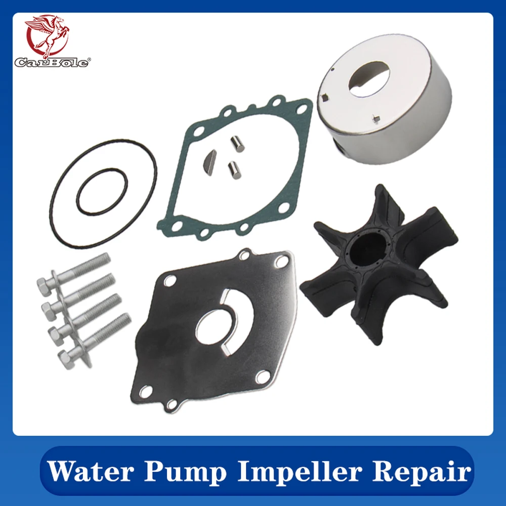 

CARBOLE 100% New Water Pump Impeller Repair Outboard 61A-W0078-A3-00 Kit For Yamaha F150-F250HP