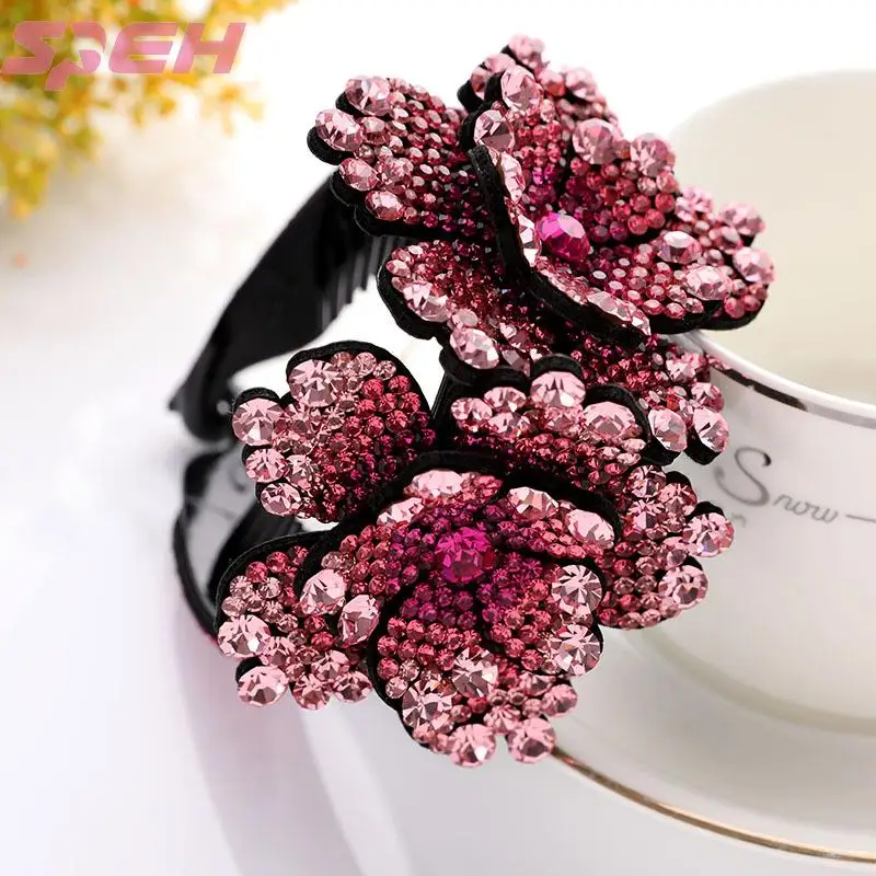 

Hair accessories fashion women's flower diamond headband jewelry inlaid crystal