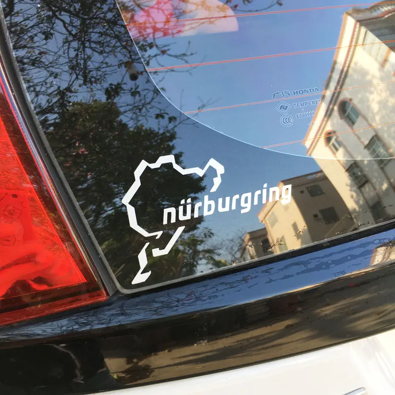 New Nurburgring Car Racing Road Funny Van Window Bumper For Jdm  Vag Euro Vinyl Decal Reflective Sticker