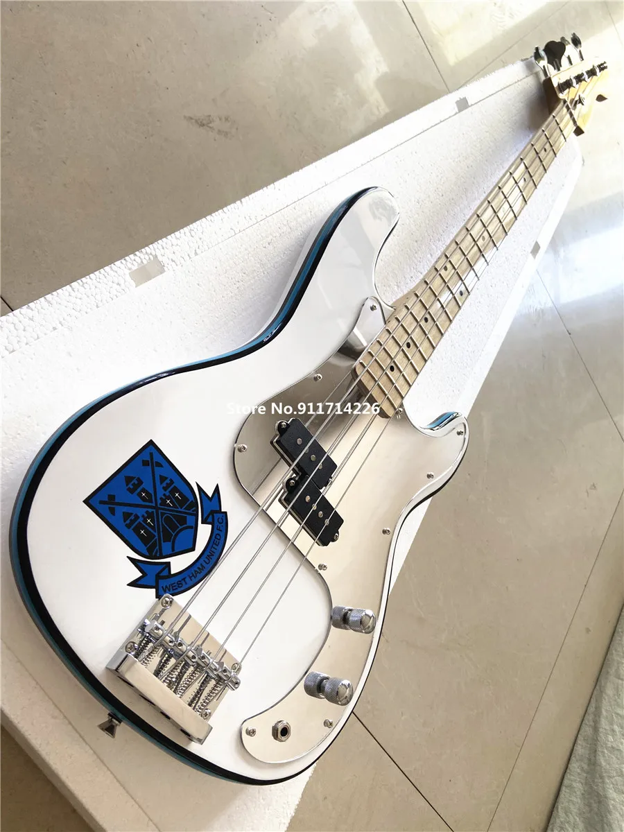 Hohe qualität custom-version von Steve Harris Präzision unterschrift elektrische bass kostenloser versand