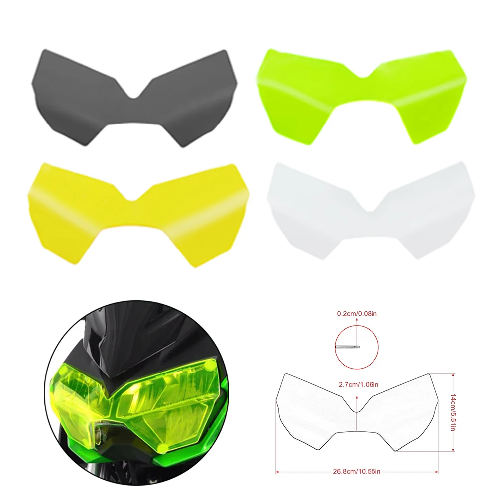 

Front Headlight Cover Guard Protection Headlamp Protector Acrylic Shield Screen Lens For KAWASAKI NINJA Z400 Z 400 2018-2022