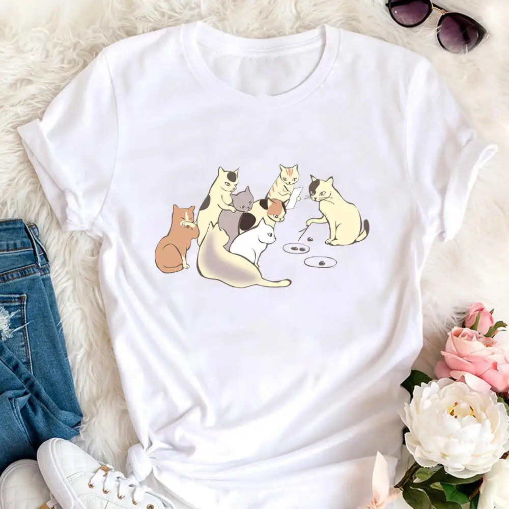 

Lecture Cats 100%Cotton Women Tshirt Cat Momlife Tee Unisex Funny Summer Casual O-Neck Short Sleeve Tops Pet Lover Gift