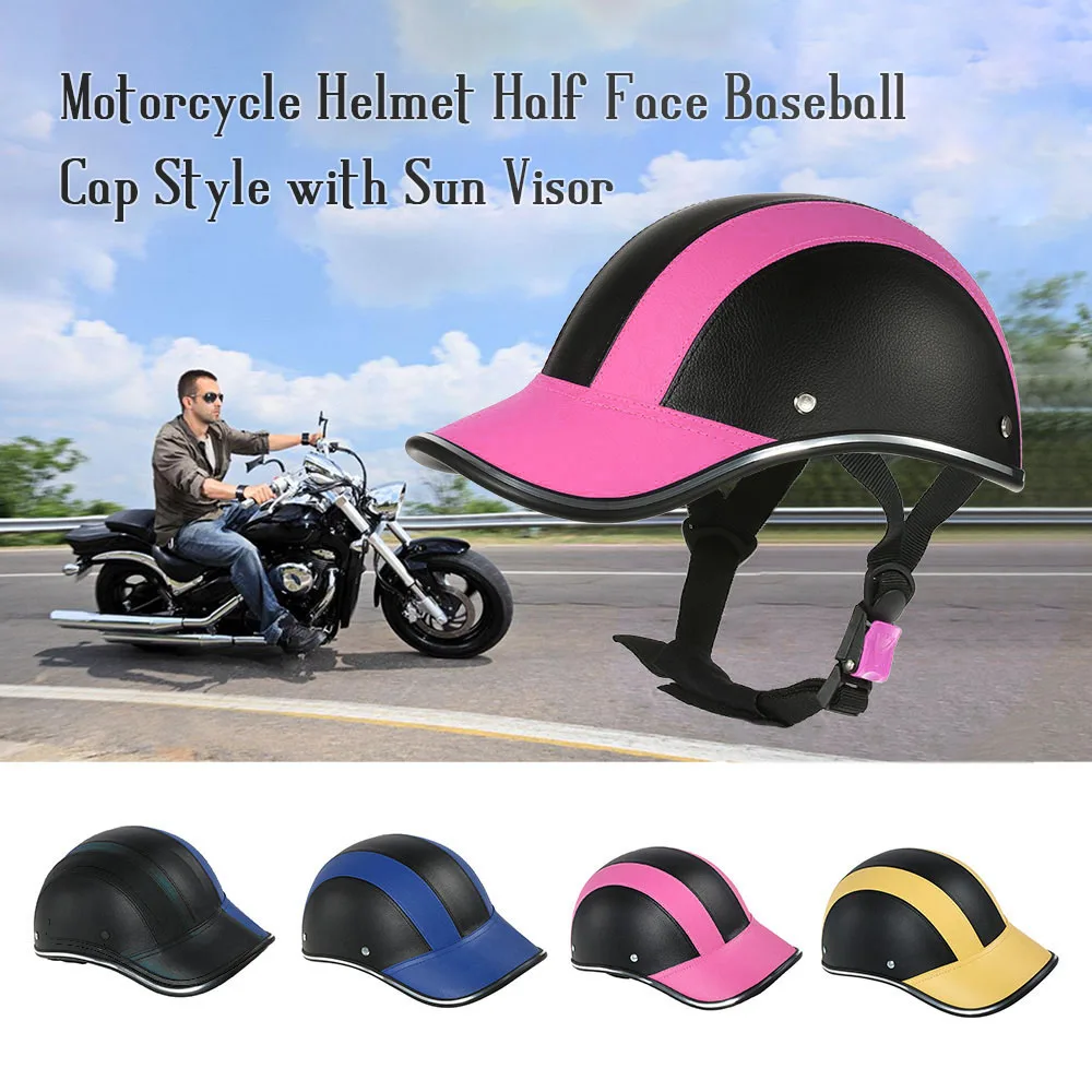 Kask motocyklowy czapka z daszkiem StyleHalf Face skuter elektryczny kask anty-uv