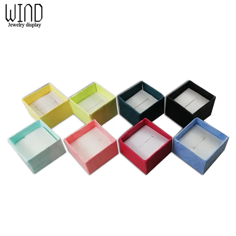 Hot Sale 24pcs Assorted Jewelry Gifts Boxes for Jewelry Display 4*4*3cm Assorted Colors Ring Box Small Gift Boxes