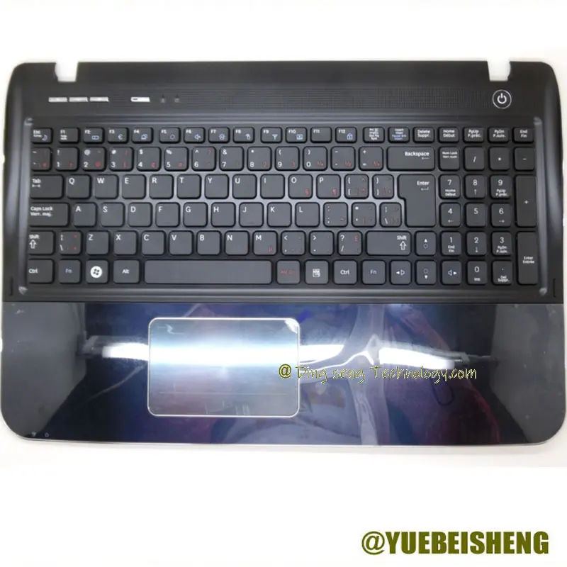 

YUEBEISHENG New/Org For SAMSUNG SF510 SF511 palmrest Canadian keyboard upper cover touchpad