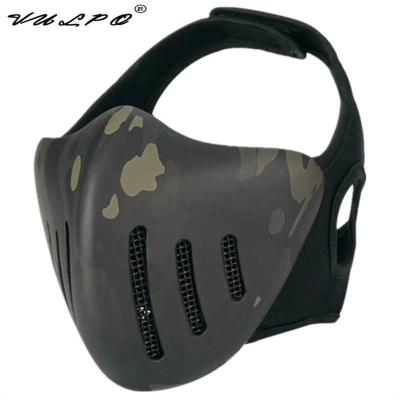 VULPO Tactical Airsoft Cool Half-Face Mask CS Game Paintball Mask Halloween Mask Attractive Masquerade Mask