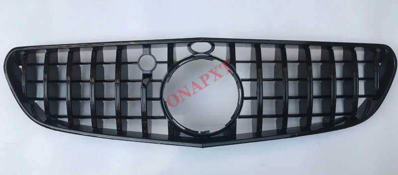 For Benz S-Class Car Styling S63 S65 For AMG Coupe W217 C217 2015-2021 ABS Vertical Bar Auto Bumber Middle Grille GT Grill