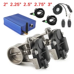 Exhaust Control Valve Dual Set w Remote Cutout Control For 2