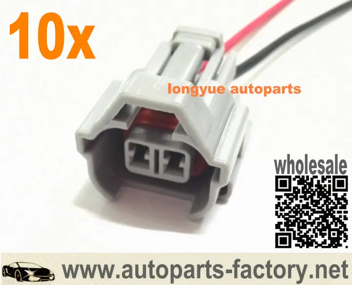 Longyue 10pcs Fuel Injector Connector For NSO Nippon Denso Pigtail For Toyota Sard Tomei Blitz HKS Helix