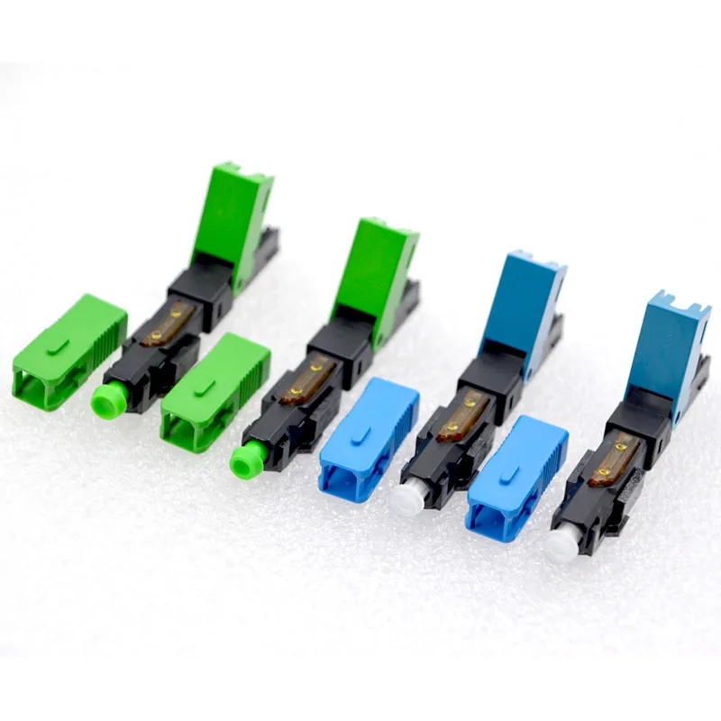 

50PCS NEW Field Assembl Optic Fiber Quick Connector FTTH SC Single Mode UPC/APC Fast Connector Special Wholesale