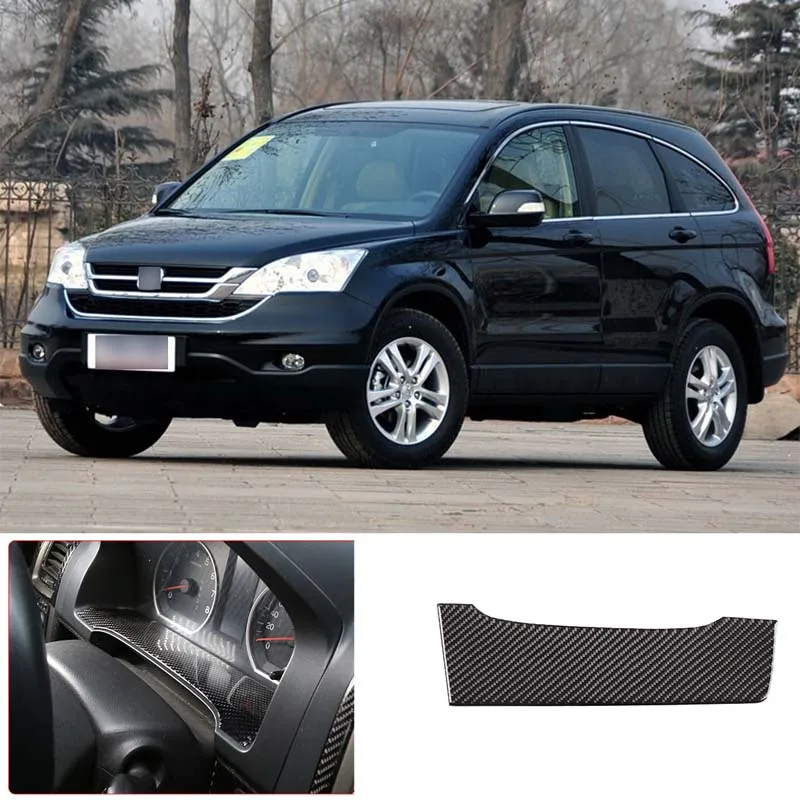 

Для Honda CRV 2007-2011 Автомобильный Стайлинг мягкая углеволоконная панель приборной панели наклейка для украшения интерьера автомобиля модифицированные аксессуары