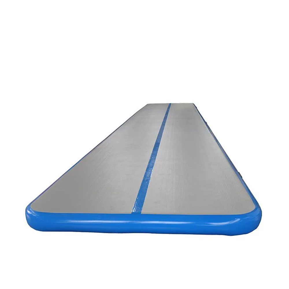 HIBADOU Inflatable Air Track Mat Gymnastics Air Track 10*2*0.2m Inflatable Taekwondo Inflatable Trampoline With a Pump