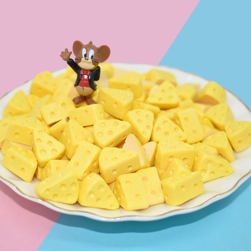 NEW 20PCS/Lot Miniature Food 1/6 Mini Cheese Cake Blyth Barbies BJD Dollhouse Pretend Play Toys