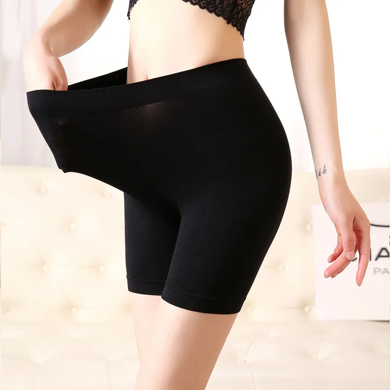 Plus size Women safety short pants Summer Anti chafing shorts under skirt elastic boyshorts panties Seamless Boxers underwear