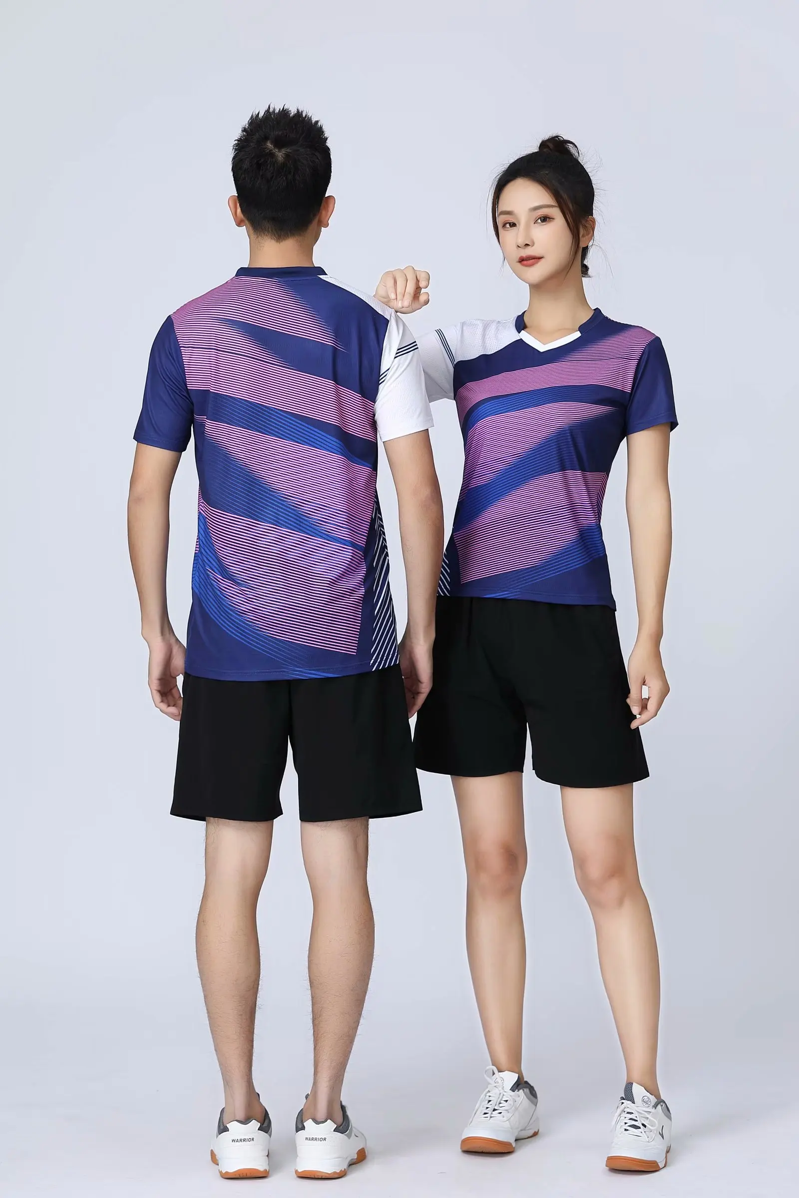 2023 Badminton T-Shirt Men/Women Kids tennis shirt Quick Dry Short-Sleeve Training exercise Breathable Shirts For Male Female 5