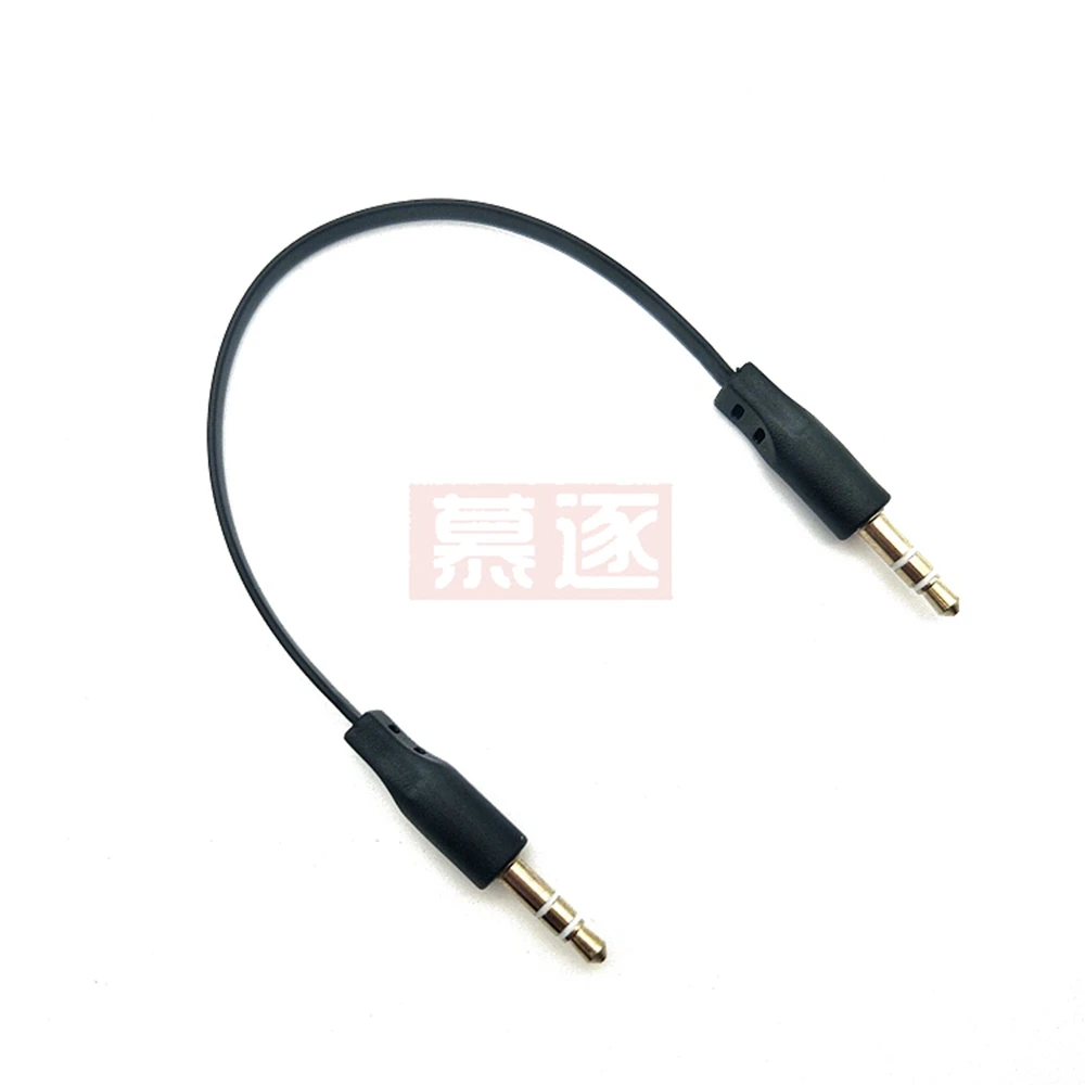 Kabel Audio 3.5mm z męskiego na męskie samochodowe Aux przewód pomocniczy Jack stereofoniczny kabel Audio do telefonu iPod MP3 10CM