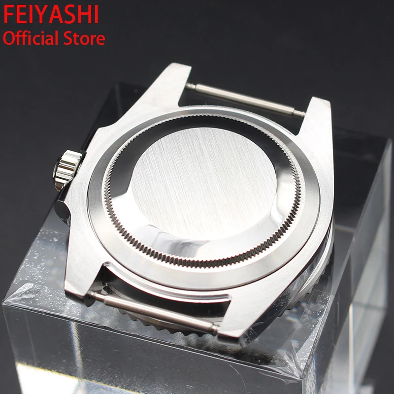 40mm Steel Dive Watch Case Sapphire Glass With Chapter Ring For Seiko NH35 NH36 NH38 NH34 4R36 Movement 28.5mm Dial Submariner