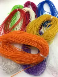 4mm 20Yards Bracelet Mesh Cord Tubing Tube Plastic Net Thread Cord String Tinsel Mylar Mesh Tube Braid Tube Fly Tying Minnow