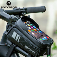 ROCKBROS Bike Phone Front Frame Bag Bicycle Waterproof Mount Top Tube Holder Cycling Accessories iPhone 11 XS Max XR Fit 6.5”