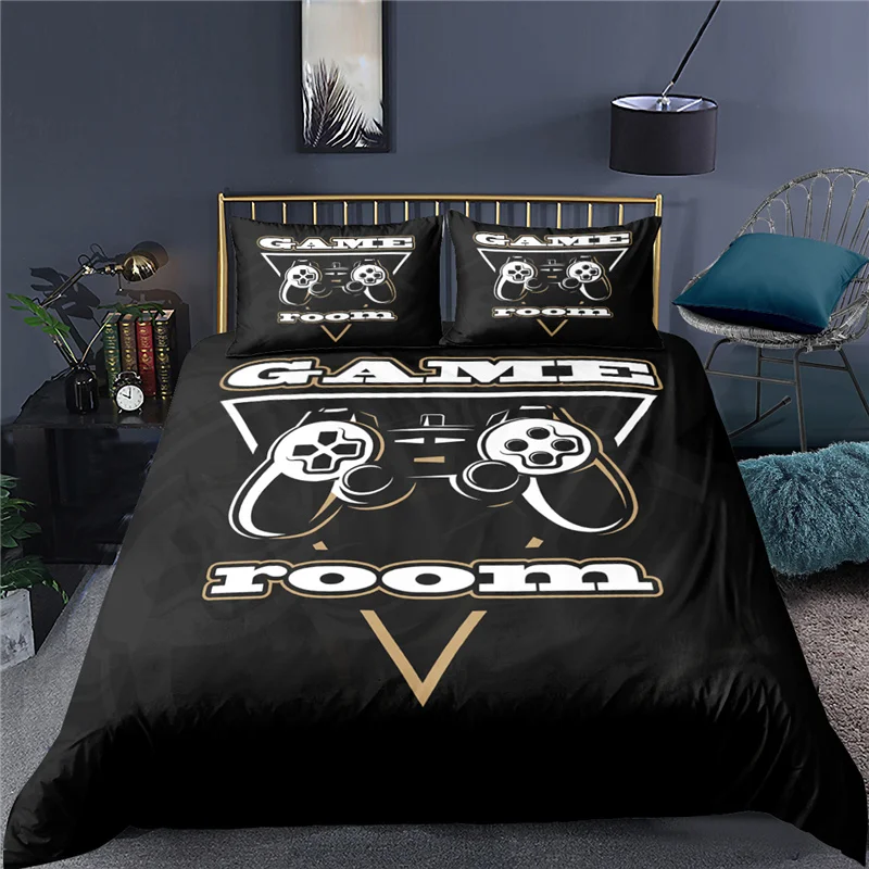 Luxury 3D Gamepad Camera Digital Printed Bedding Set Game Console Duvet Cover Bed Quilts Bedclothes Gaming Devices Home Textiles