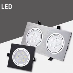 Nadaje się do ściemniania okrągłe LED oprawy typu downlight, 3W, 5W, 7W, 9W i 12W lampy sufitowe, wpuszczana okrągła lampka LED reflektory, ac85-265V oświetlenie wewnętrzne