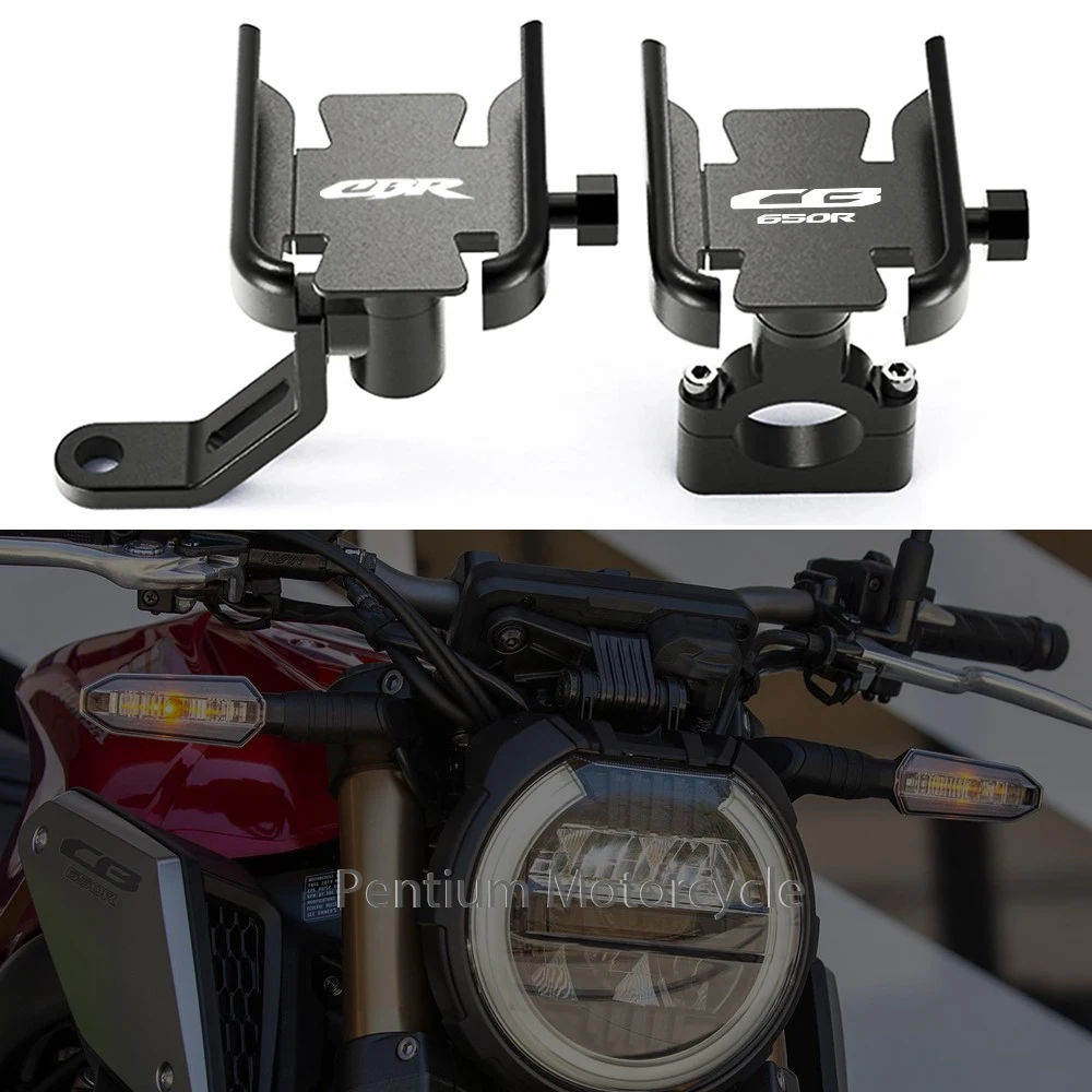 

For HONDA CB650R CBR650R CB 650R CBR 650R 2019 2020 2021 Motorcycle Handlebar Mobile Phone Holder GPS Stand Navigation