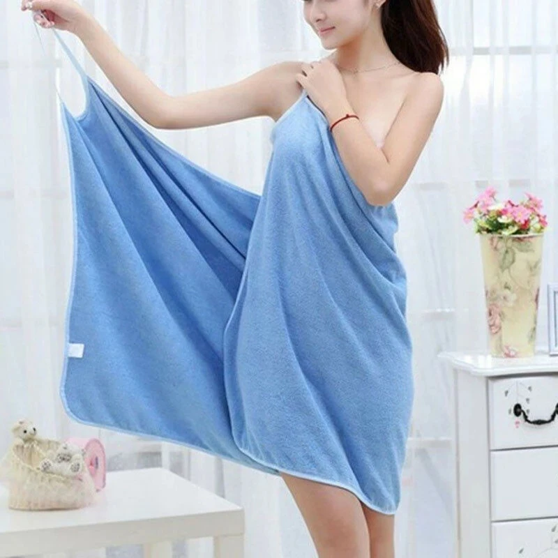 Swimming Towels Women Quick Dry Bath Towel Absorbent Soft Bath Wearable Sleep Wear Dress