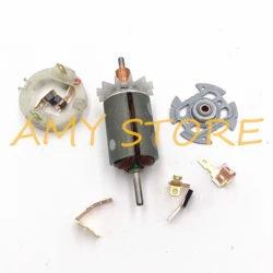 RS540 545 550 555 Motor Rotor CarbonBrush Holder End CapCover Commutator Fan Blade Replace for 12VDC Cordless Screw Driver Drill