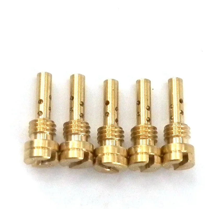 10pcs Slow Pilot Jet 4.5mm for Keihin CV CVK FCE FCR Carburetor N424-25 Injector Nozzle Size 35 38 40 42 45 48 50 52 55 58