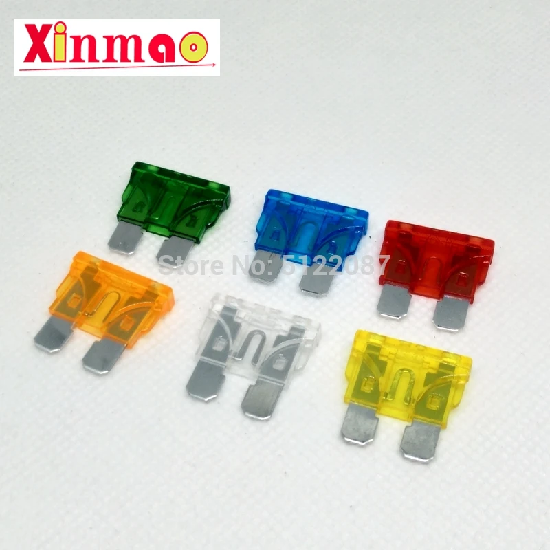 30Pcs Standard Auto Blade Fuse for Car 5 10 15 20 25 30 AMP Car Fuse Auto Fuse White Yellow Red Blue Orange Green