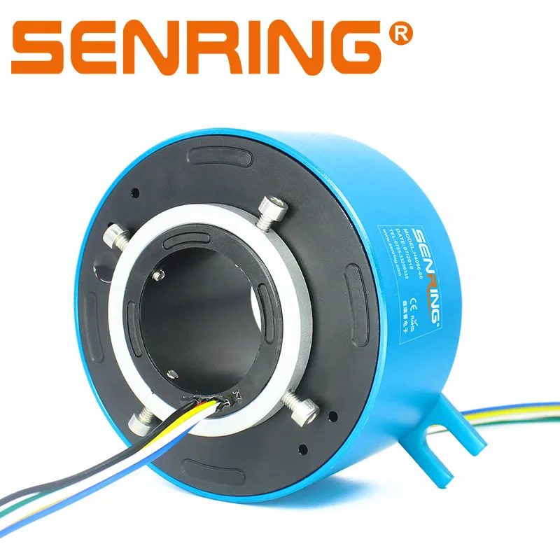 best price of New through hole slip ring inner size 30-60mm OD 120mm 6 wires 10A senring over 10 years manufactory