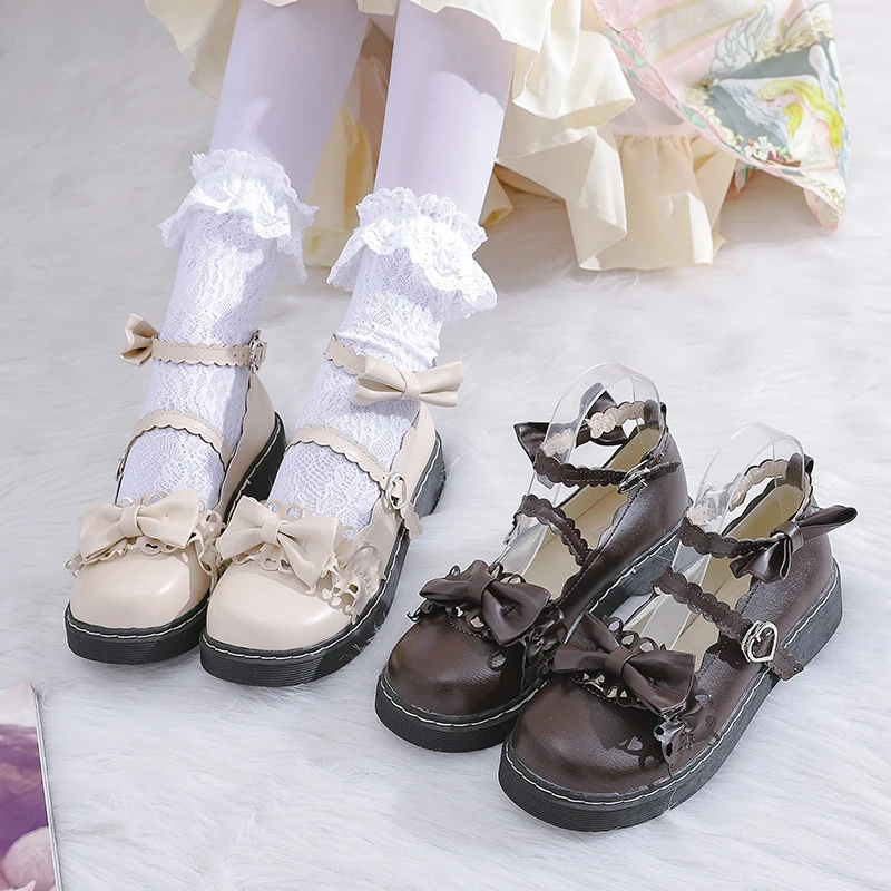 

Туфли lolita японские оригинальные мягкие маленькие туфли для милой Лолиты jk маленькие женские туфли loli кукольная обувь