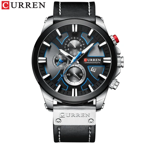 Imagen 2 del producto Nuevos relojes CURREN para hombre, relojes de pulsera de cuarzo a la moda, reloj deportivo militar resistente al agua para hombre, reloj con fecha para hombre, reloj Masculino